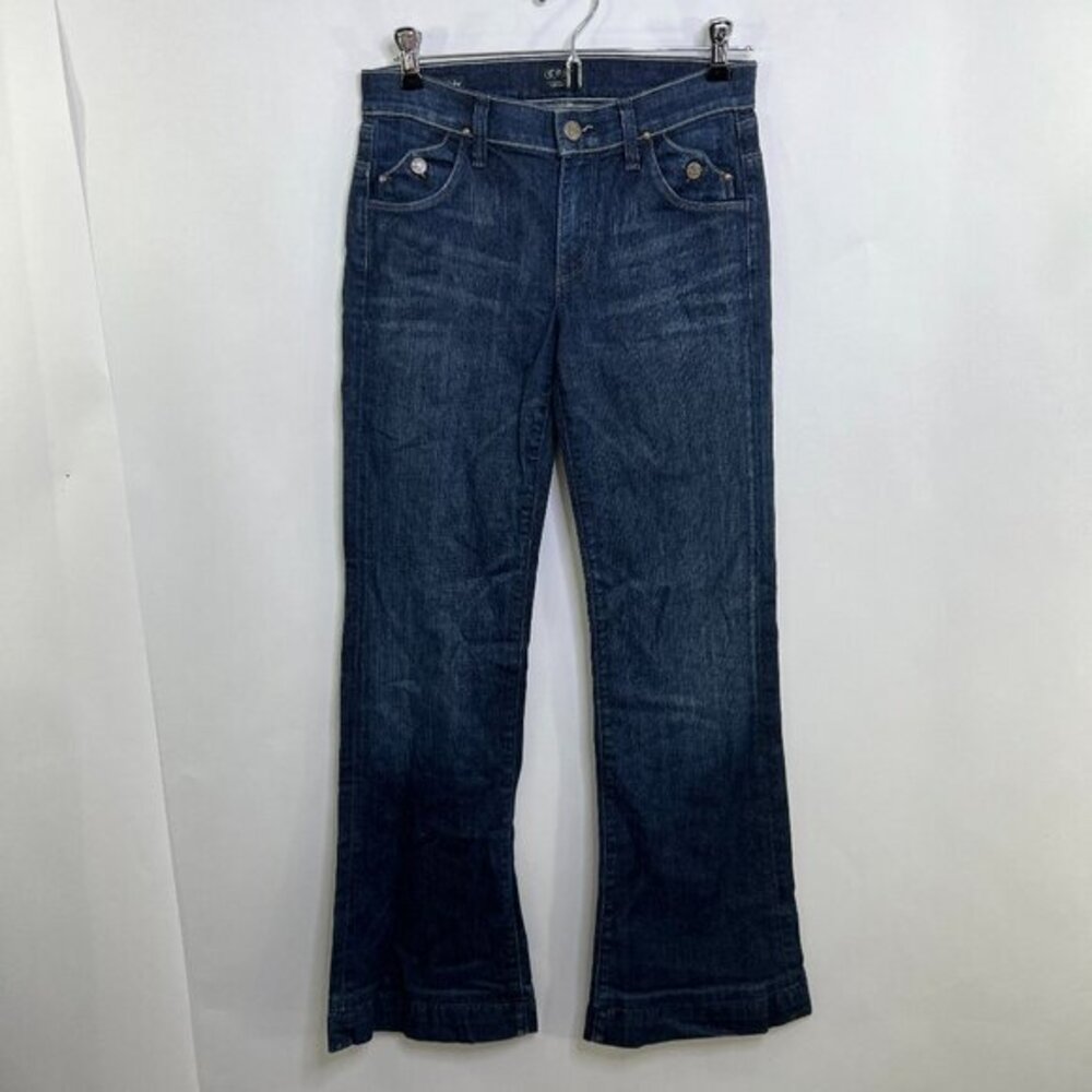 Citizens of Humanity Jeans 25 x 30 Hutton Stretch High Rise Wide Leg‎ Blue Denim